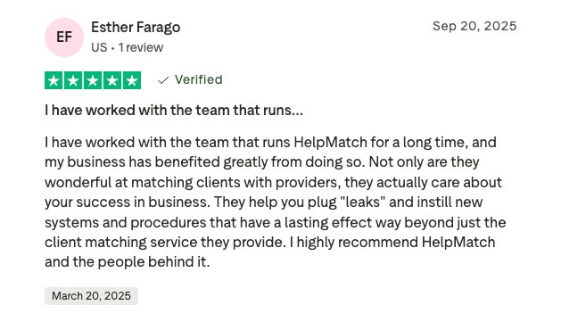 HelpMatch review